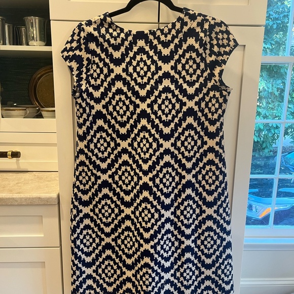Maternal America Navy/White Mod Mini Dress - Picture 3 of 4